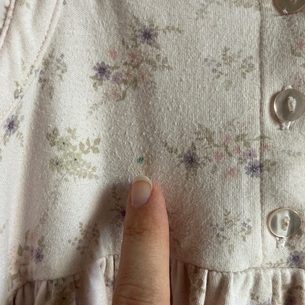 Jamie Kay Sienna Sweet Pea Floral Pink Organic Cotton Sleeveless Dress Sz 7 - Picture 7 of 12